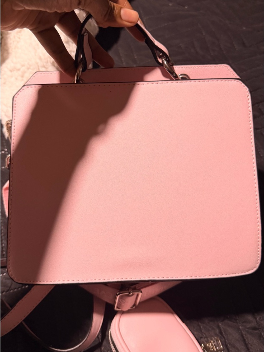 Steve Madden Light Pink Crossbody Bag with Removable Strap - Picture 2 of 3